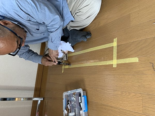 福岡市東区馬出　床補修の画像