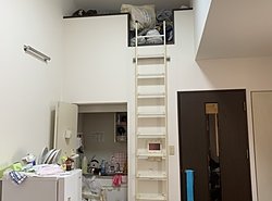 大野城市ハウスクリーニング、不用品回収（退去に伴う）ワンルームロフト付きのイメージ